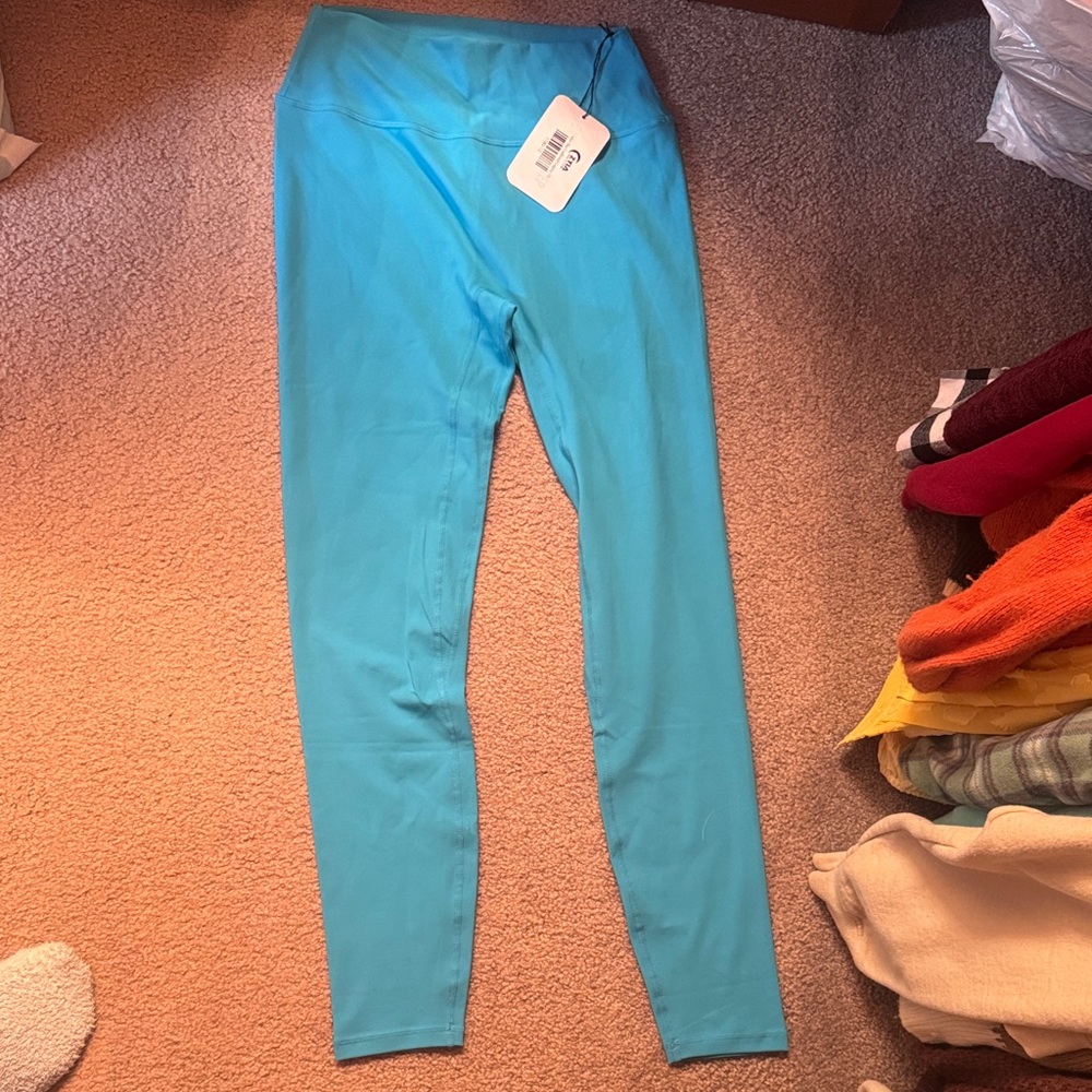 Vibrant Aqua Leggings